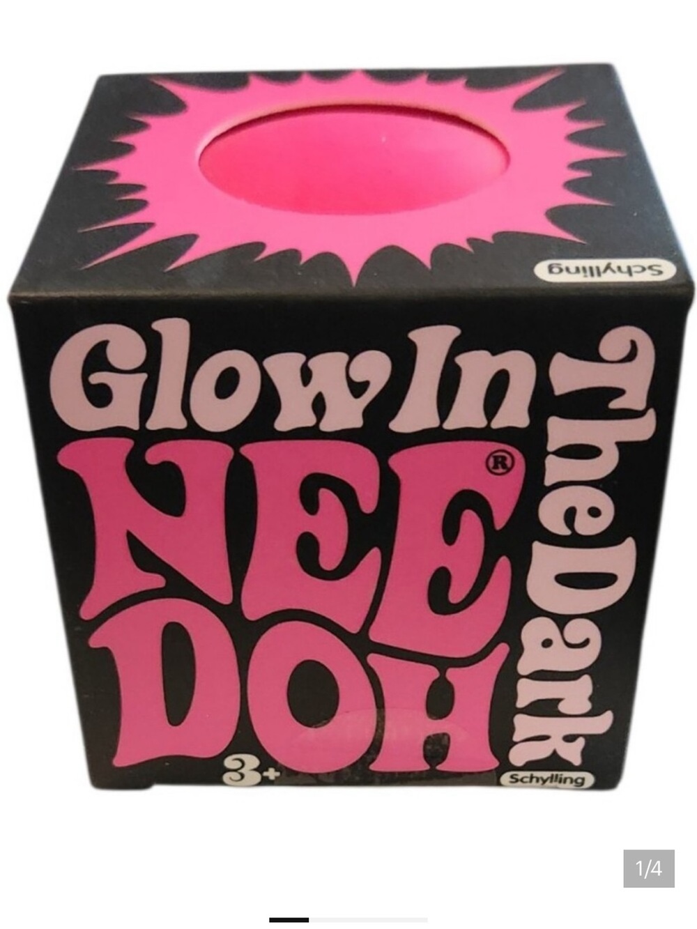 Schylling Glow in the Dark Need Doh - Pink